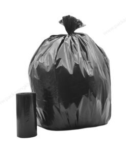 black garbage bags