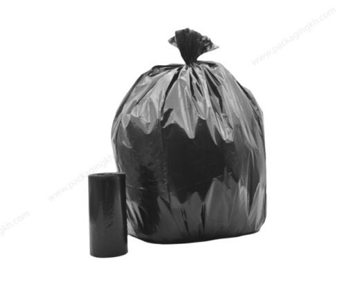 black garbage bags